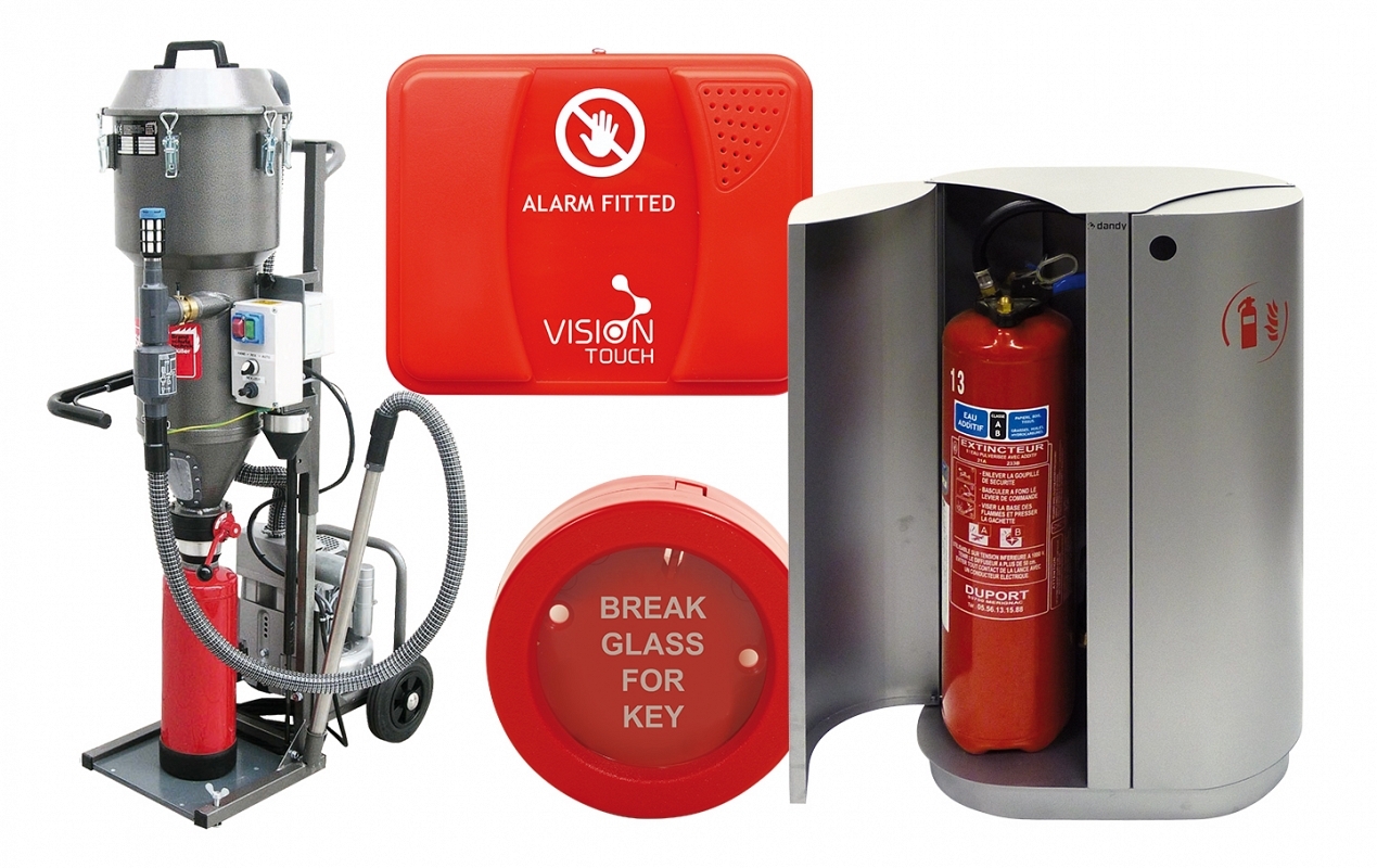 Fire extinguisher servicing equipment