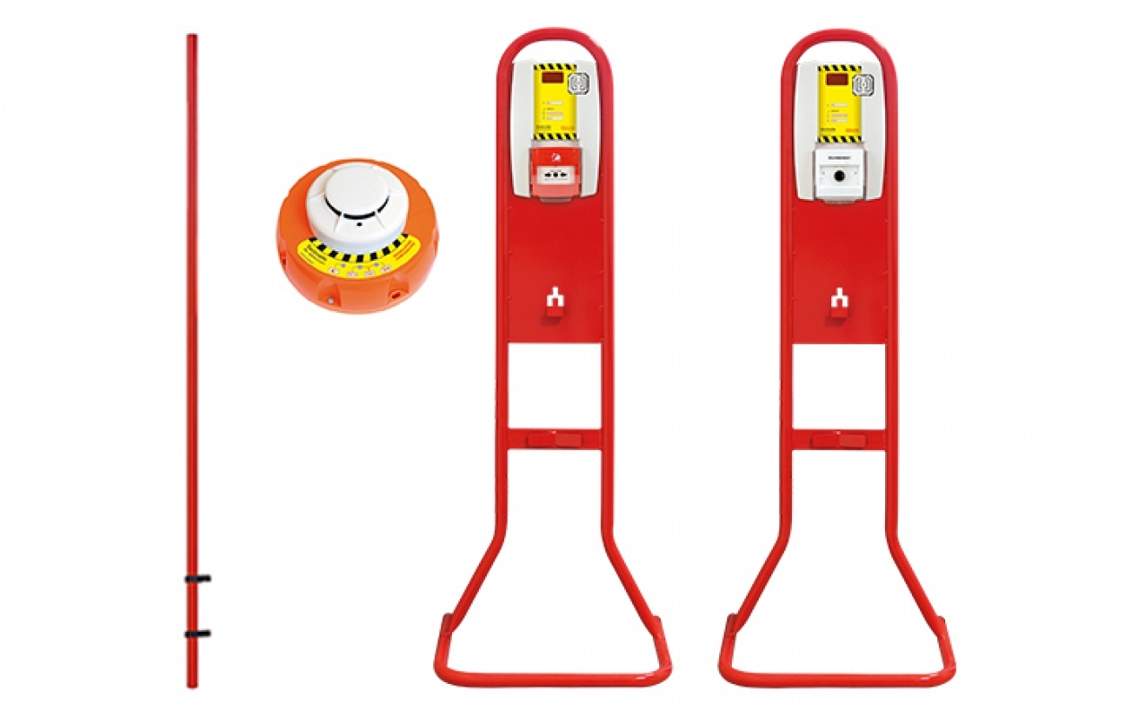 Fire extinguisher stands